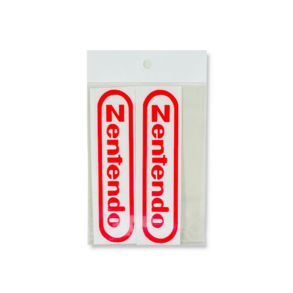 ZENTENDO ロゴ カッティング ステッカー 2枚セット