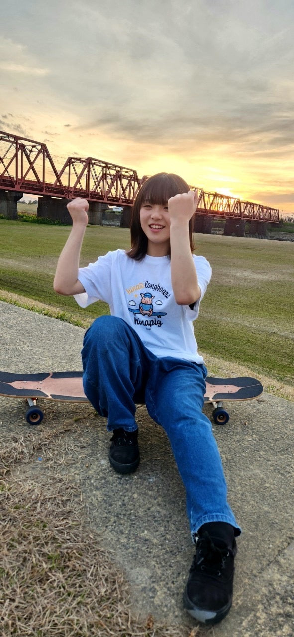 OPP × hinata longboard コラボTシャツ hinapig