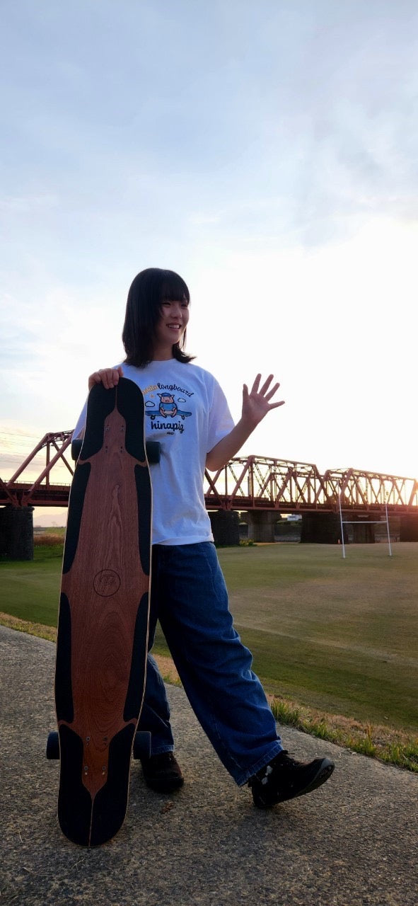 OPP × hinata longboard コラボTシャツ hinapig