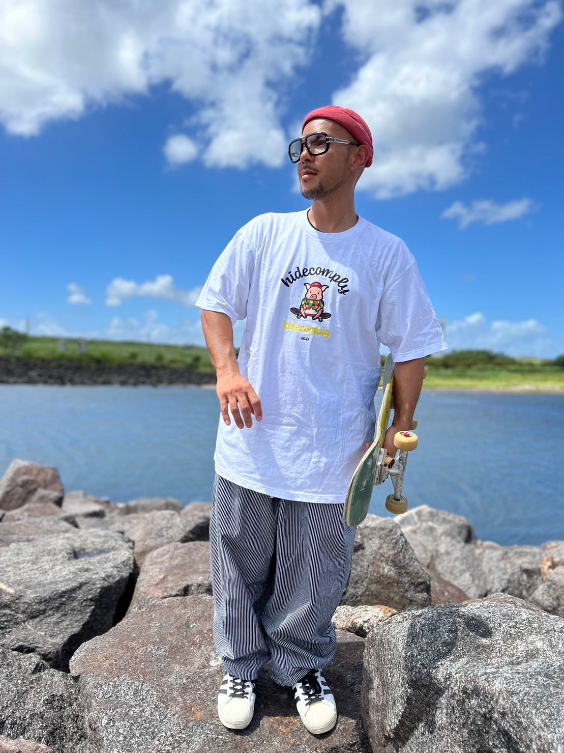 OPP × hidecomplyコラボTシャツ hidecompig