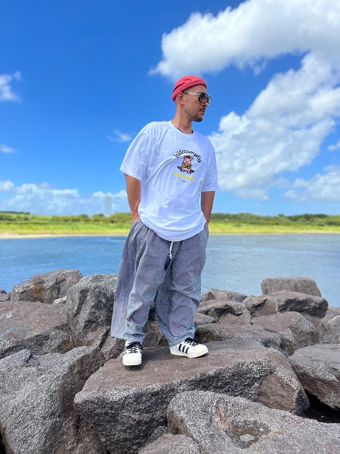 OPP × hidecomplyコラボTシャツ hidecompig