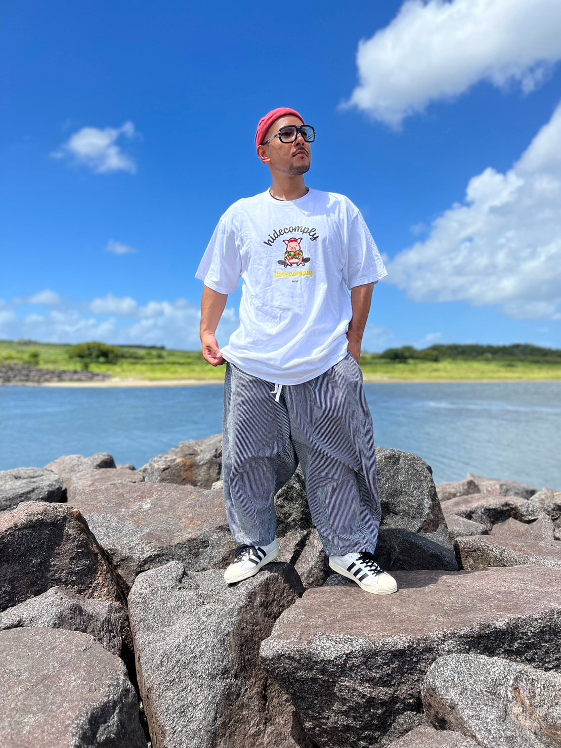 OPP × hidecomplyコラボTシャツ hidecompig