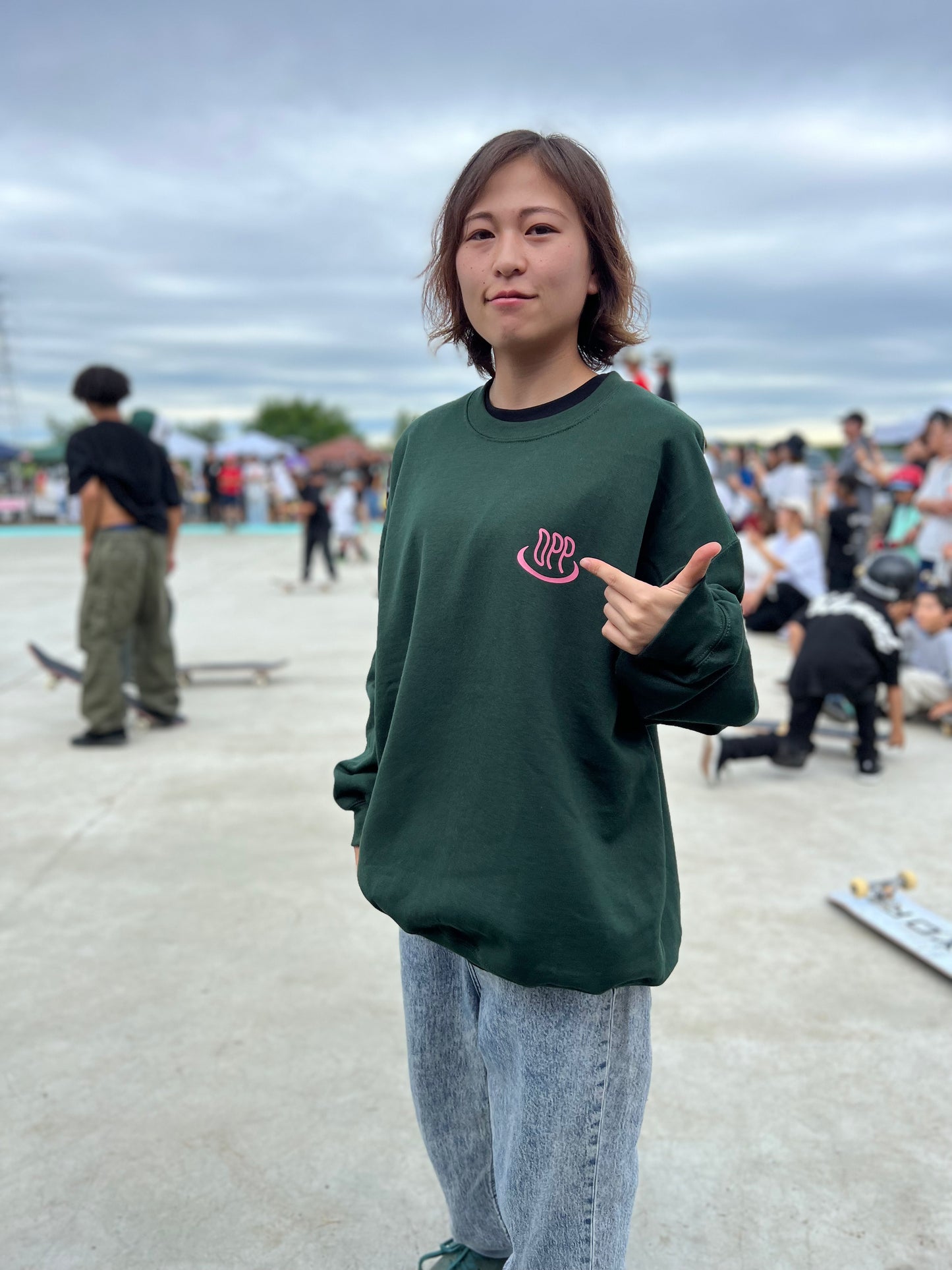 OPP 温泉ロゴ　トレーナー